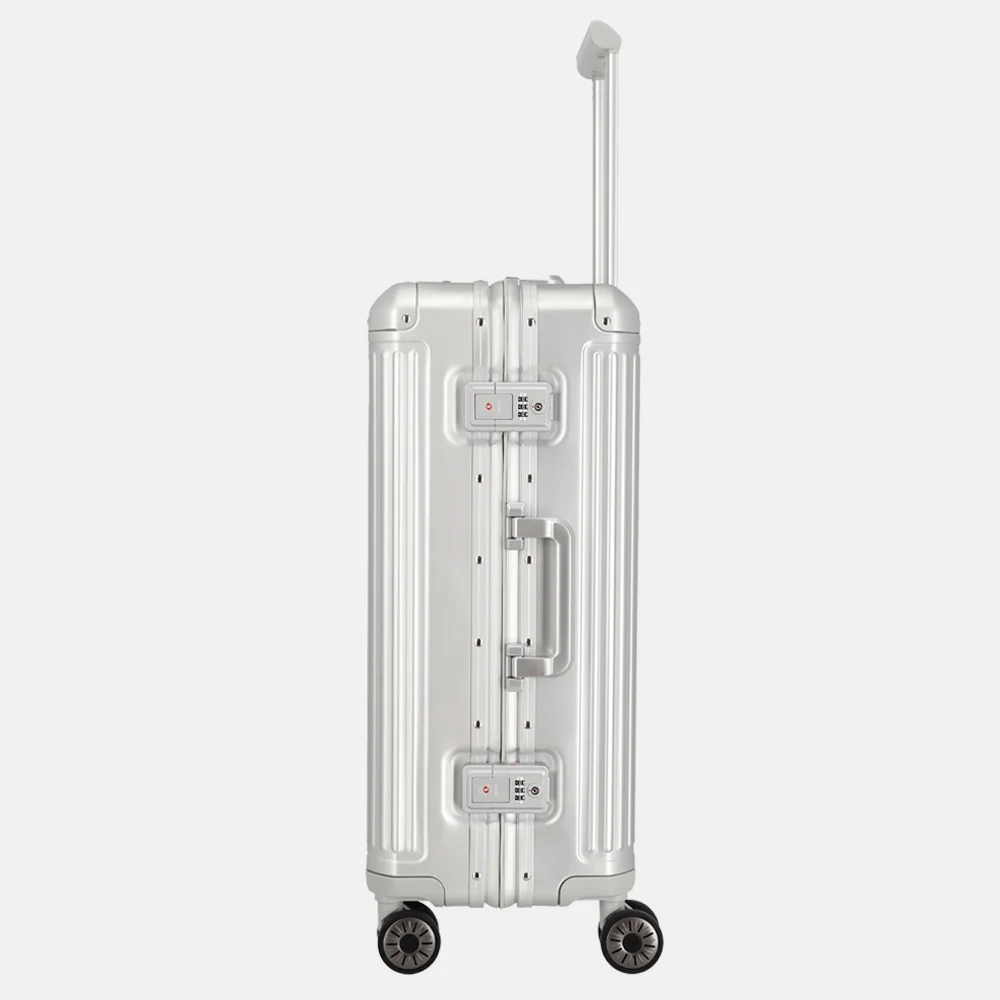 Travelite Next 2.0 reiskoffer 67 cm silver bij Duifhuizen