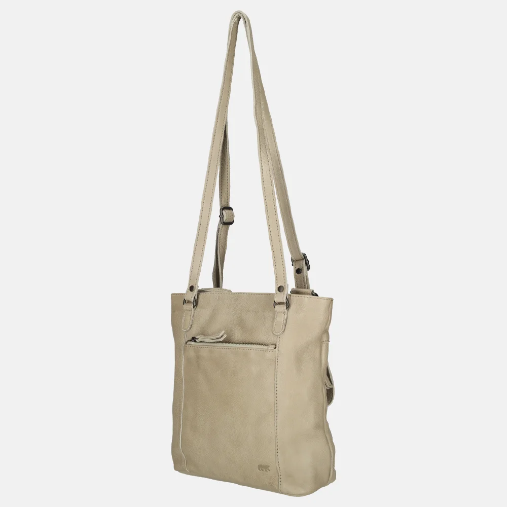 Bear Design shopper/rugzak zilver mink bij Duifhuizen