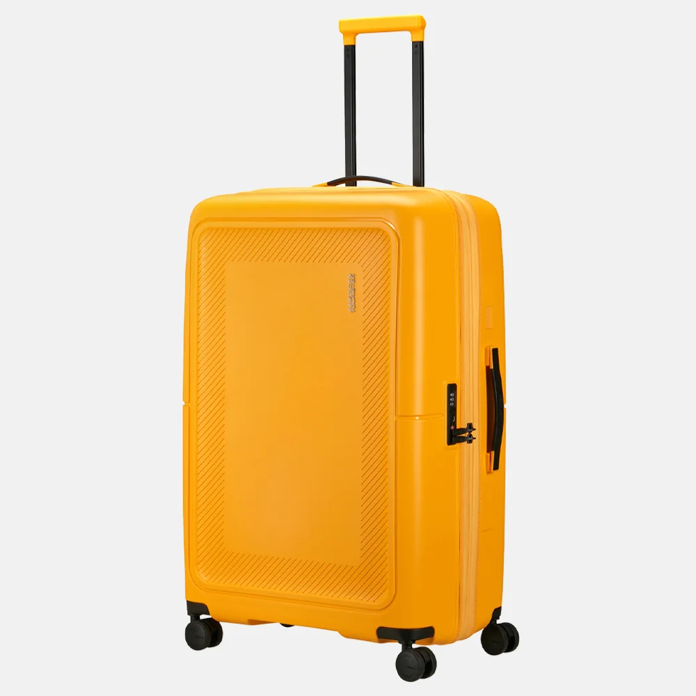 American Tourister Dashpop reiskoffer 77 cm golden yellow bij Duifhuizen