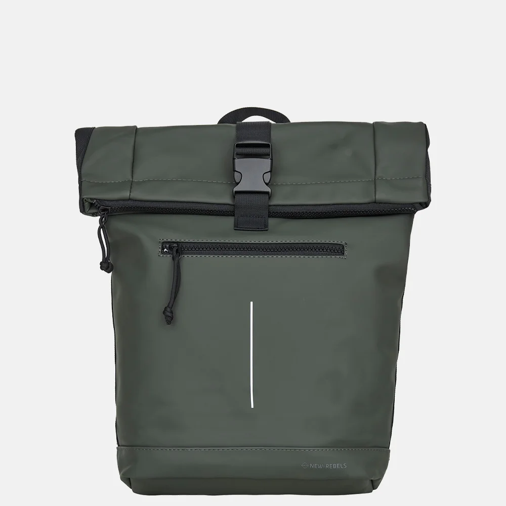 New Rebels Mart laptoprugzak 15 inch night dark green bij Duifhuizen