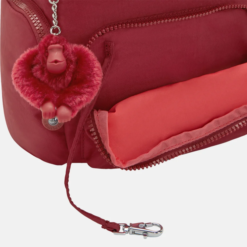 Kipling City Zip rugzak mini funky red bij Duifhuizen