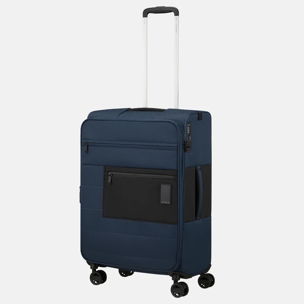 Samsonite Vaycay reiskoffer 66 cm navy blue bij Duifhuizen