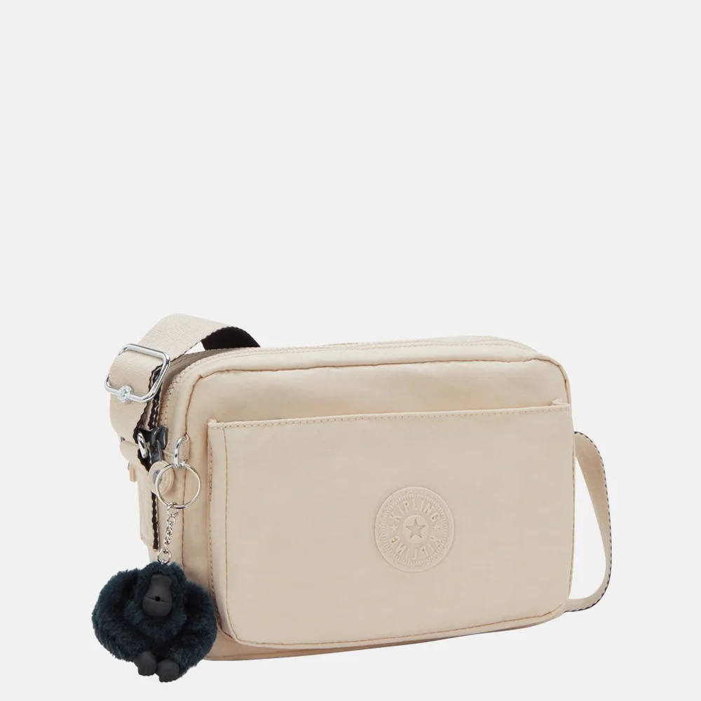 Kipling Abanu crossbody tas M back to beige bij Duifhuizen