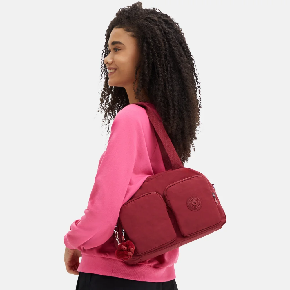 Kipling Cool Defea schoudertas funky red bij Duifhuizen