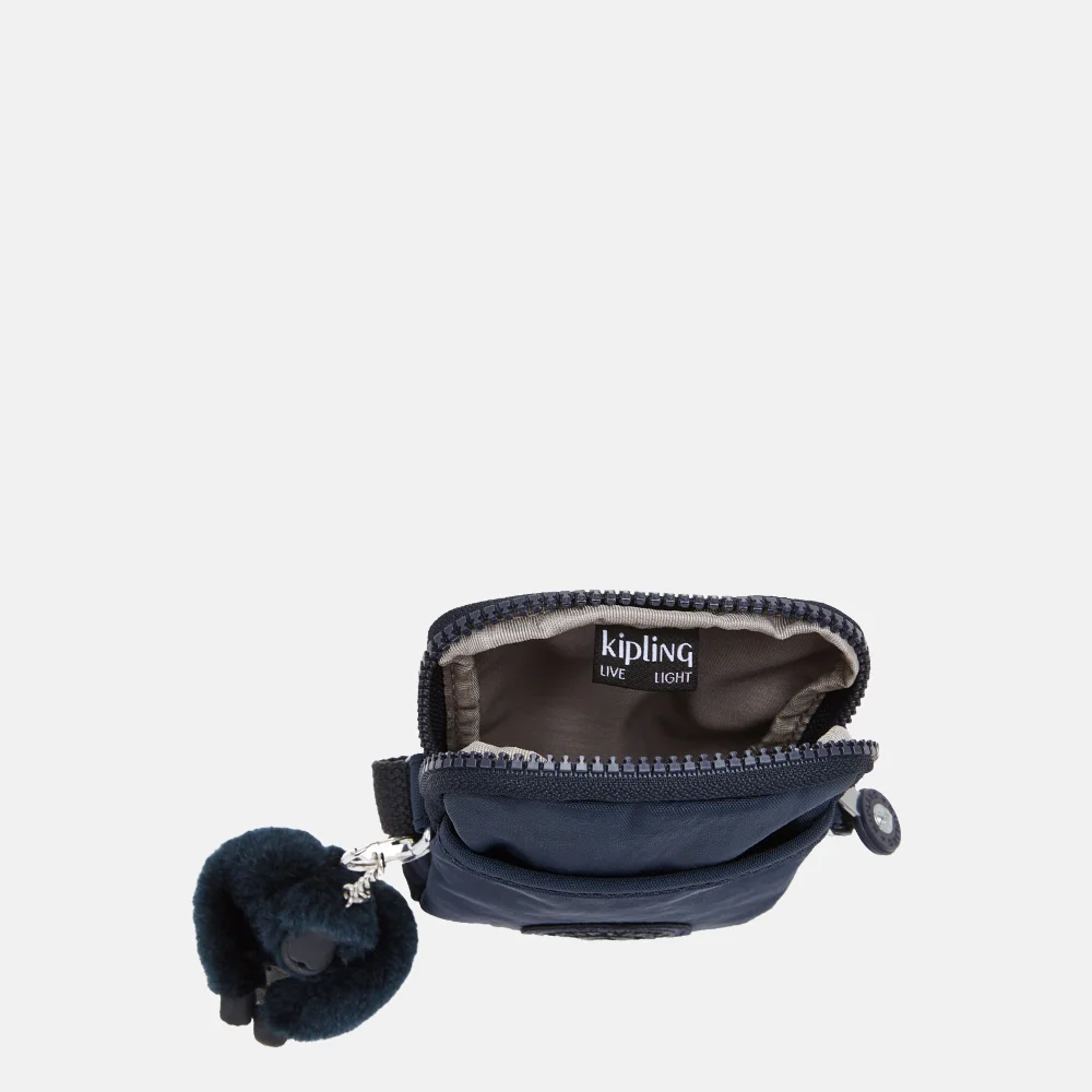 Kipling Tally telefoontas bleu blue 2 bij Duifhuizen