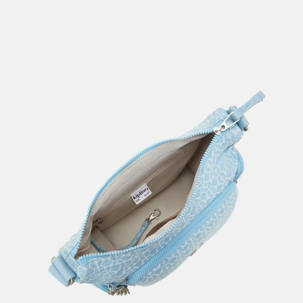 Kipling GABB schoudertas S light denim bij Duifhuizen