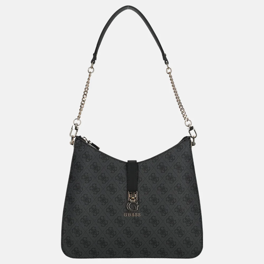 Guess Zamira hobo buideltas coal logo bij Duifhuizen