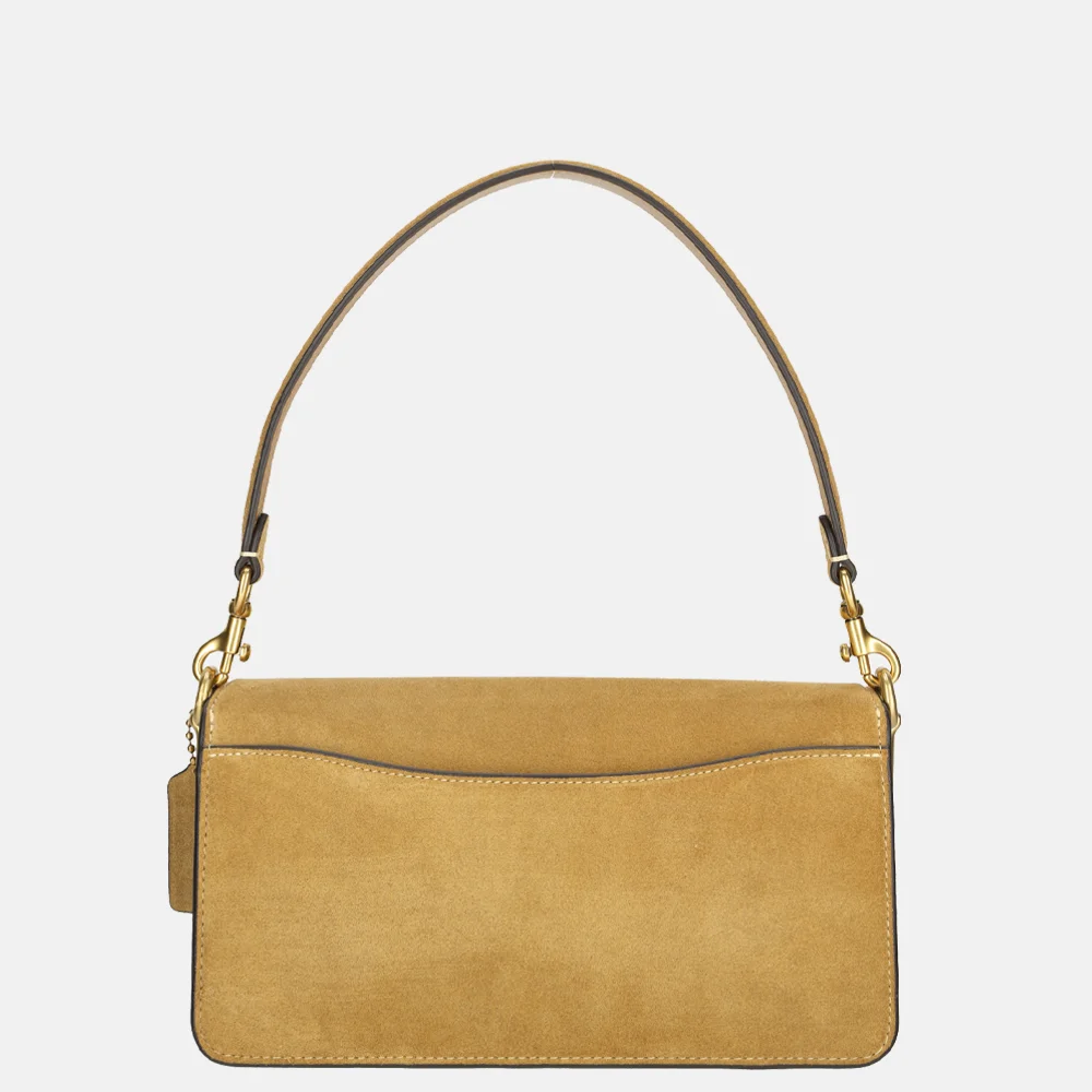 Coach Tabby schoudertas 26' suede sand (goud) bij Duifhuizen