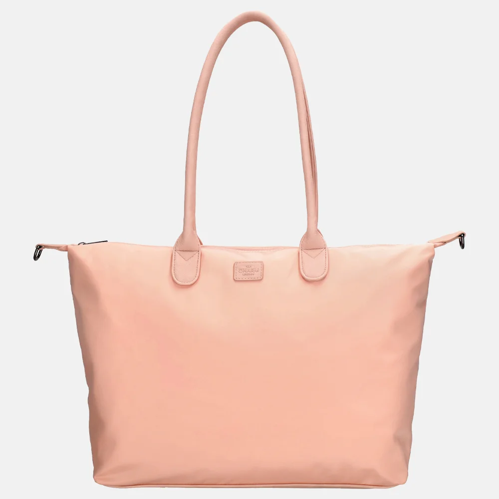 Charm London Buckingham mono shopper lichtroze bij Duifhuizen