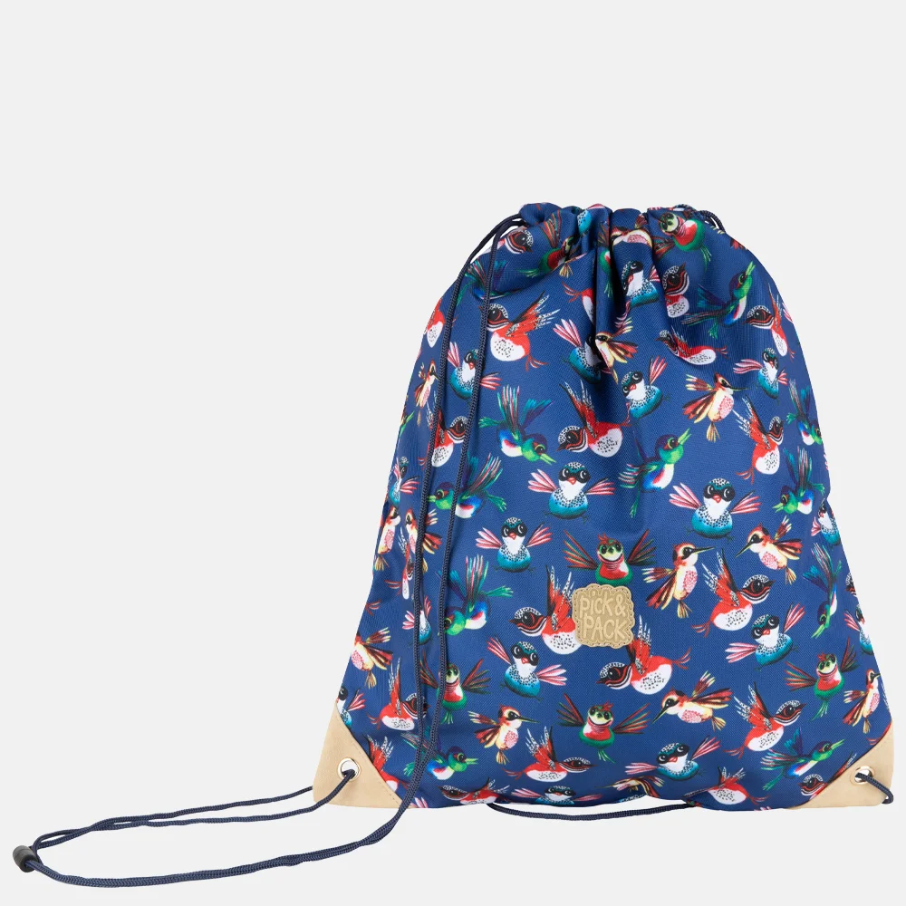 Pick & Pack gymbag birds navy bij Duifhuizen