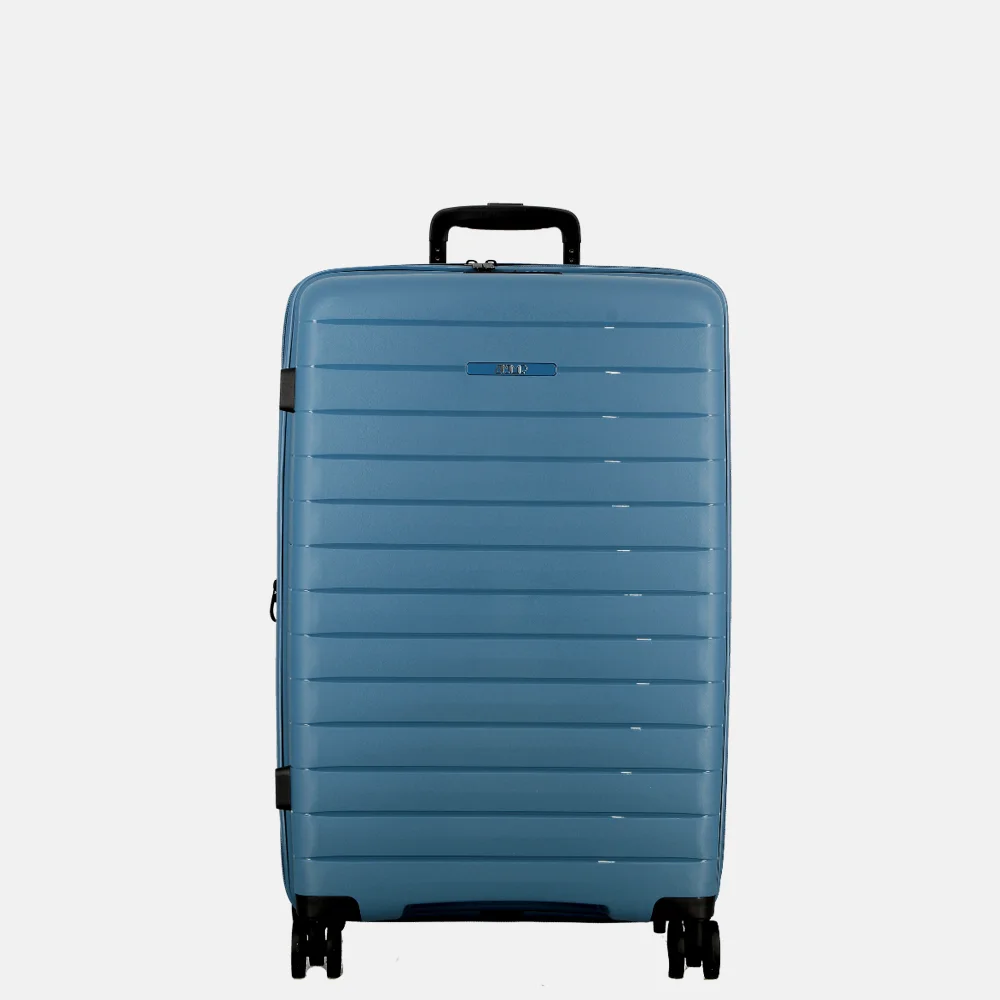 Jump Striper reiskoffer 66 cm expandable blue bij Duifhuizen