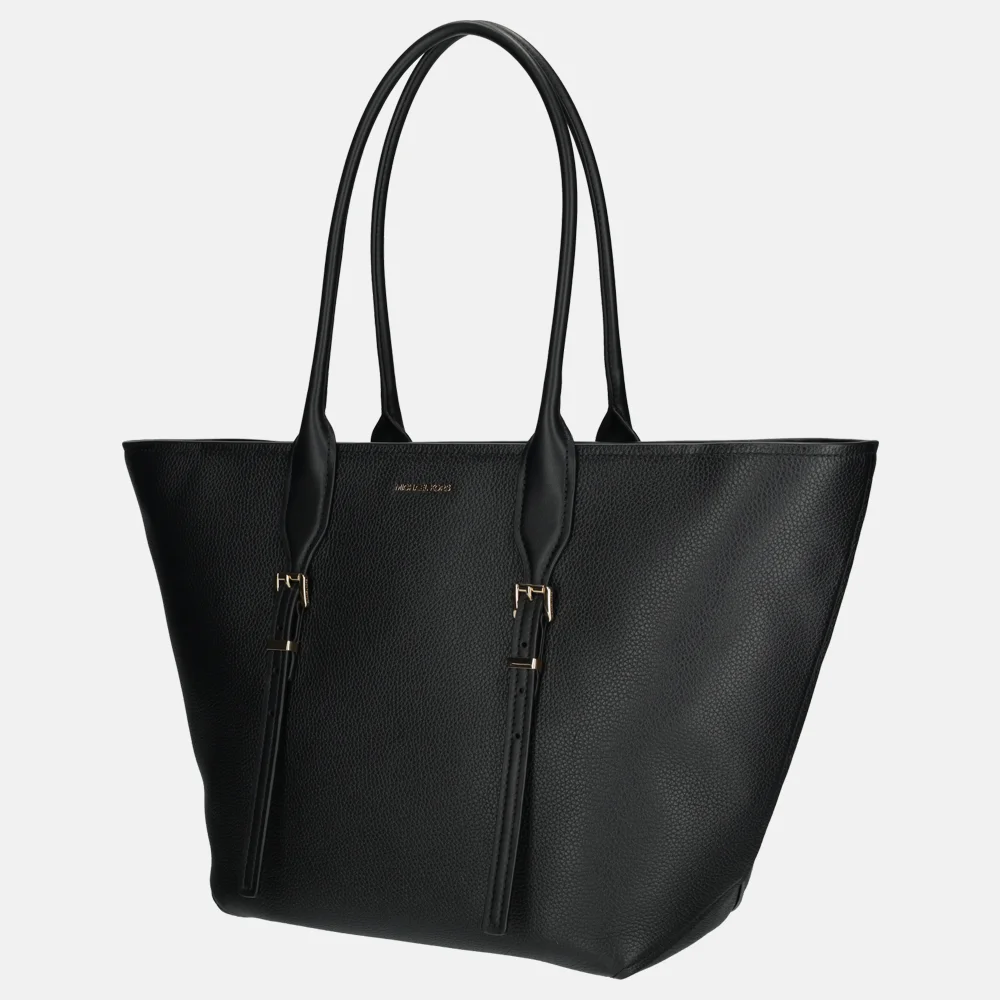 Michael Kors Moore buckle shopper black bij Duifhuizen