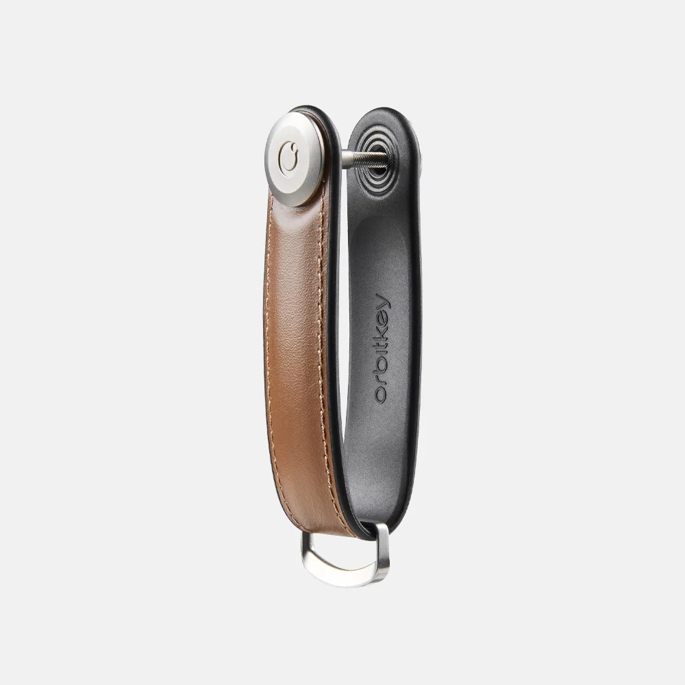 Orbitkey Hybrid Leather sleutelhanger acorn bij Duifhuizen