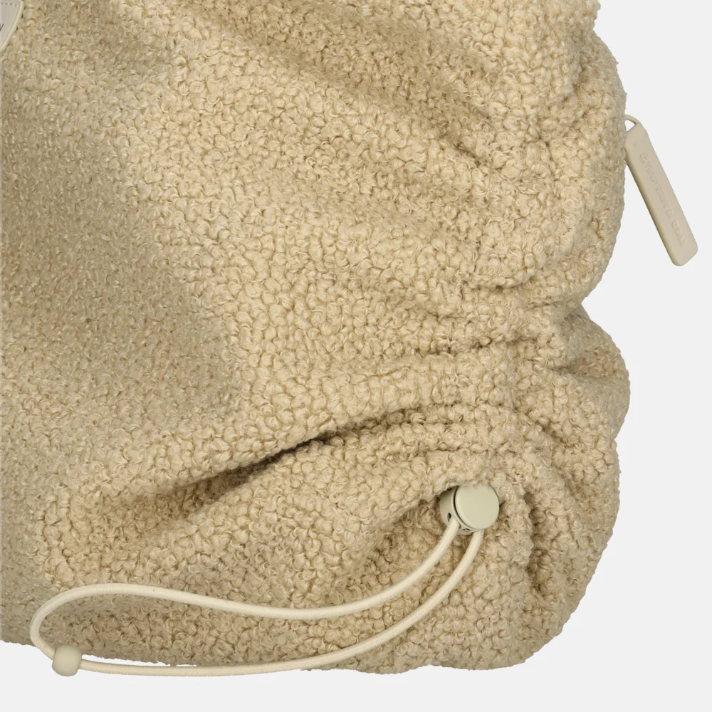 Kapten & Son Skara crossbody tas L fleece sandstone  bij Duifhuizen