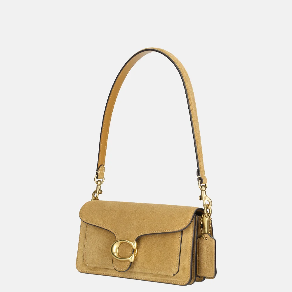 Coach Tabby schoudertas 20' suede sand bij Duifhuizen