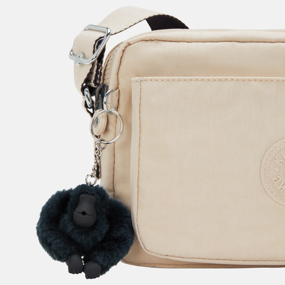 Kipling Abanu crossbody tas M back to beige bij Duifhuizen