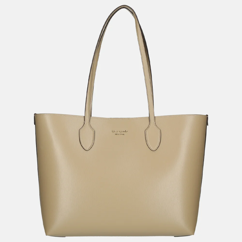 Kate Spade Bleecker shopper L timeless taupe bij Duifhuizen