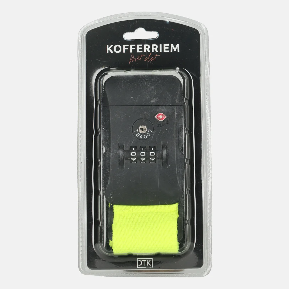 Duifhuizen kofferriem TSA neon yellow bij Duifhuizen