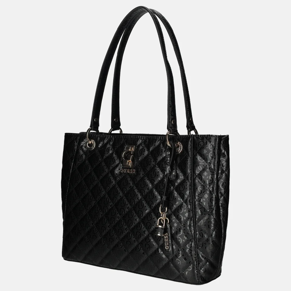 Guess Bessey noel tote shopper black bij Duifhuizen