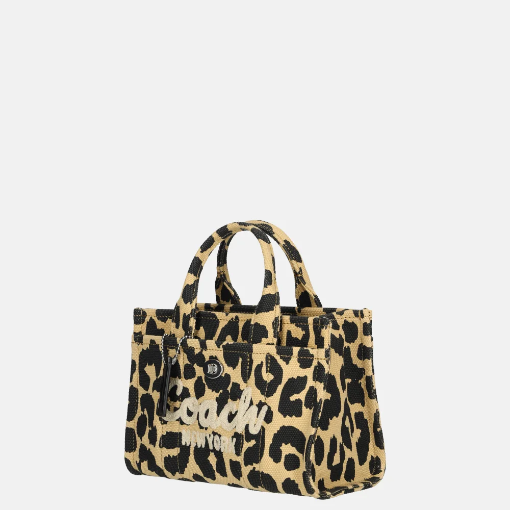 Coach Cargo handtas XS black leopard bij Duifhuizen