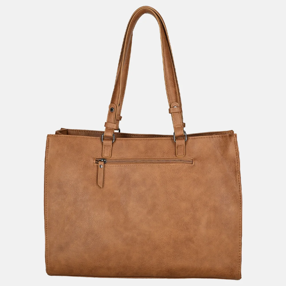 Enrico Benetti Lily shopper 15 inch cognac bij Duifhuizen