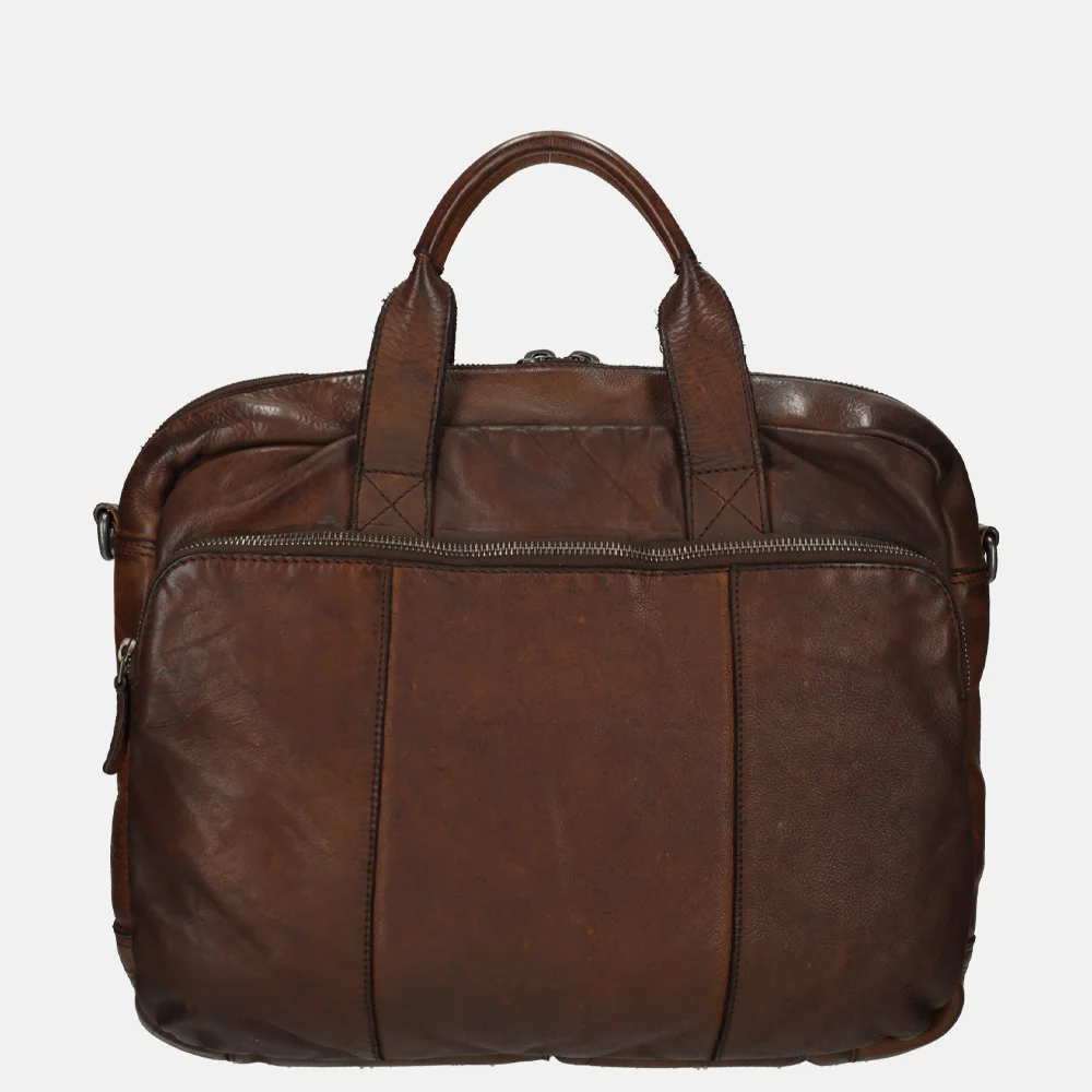 Pylos laptoptas 13 inch brandy bij Duifhuizen