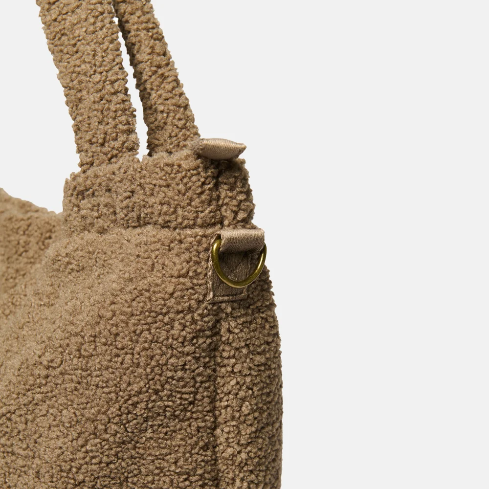 Studio Noos Diaper teddy mom bag luiertas brown bij Duifhuizen