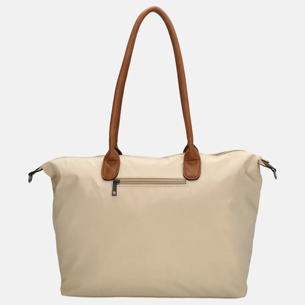 Charm London Buckingham shopper met 15.6 inch laptopvak L zand bij Duifhuizen