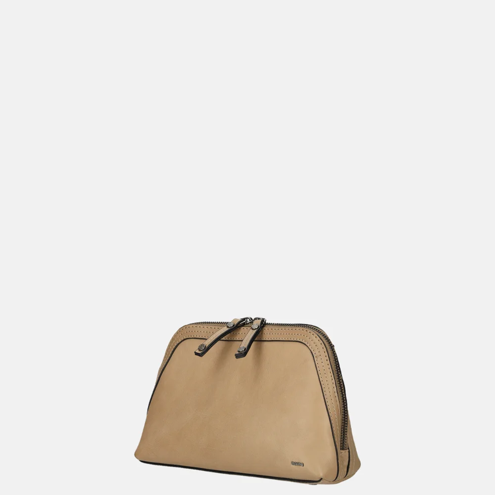 Berba Icons crossbody tas taupe bij Duifhuizen