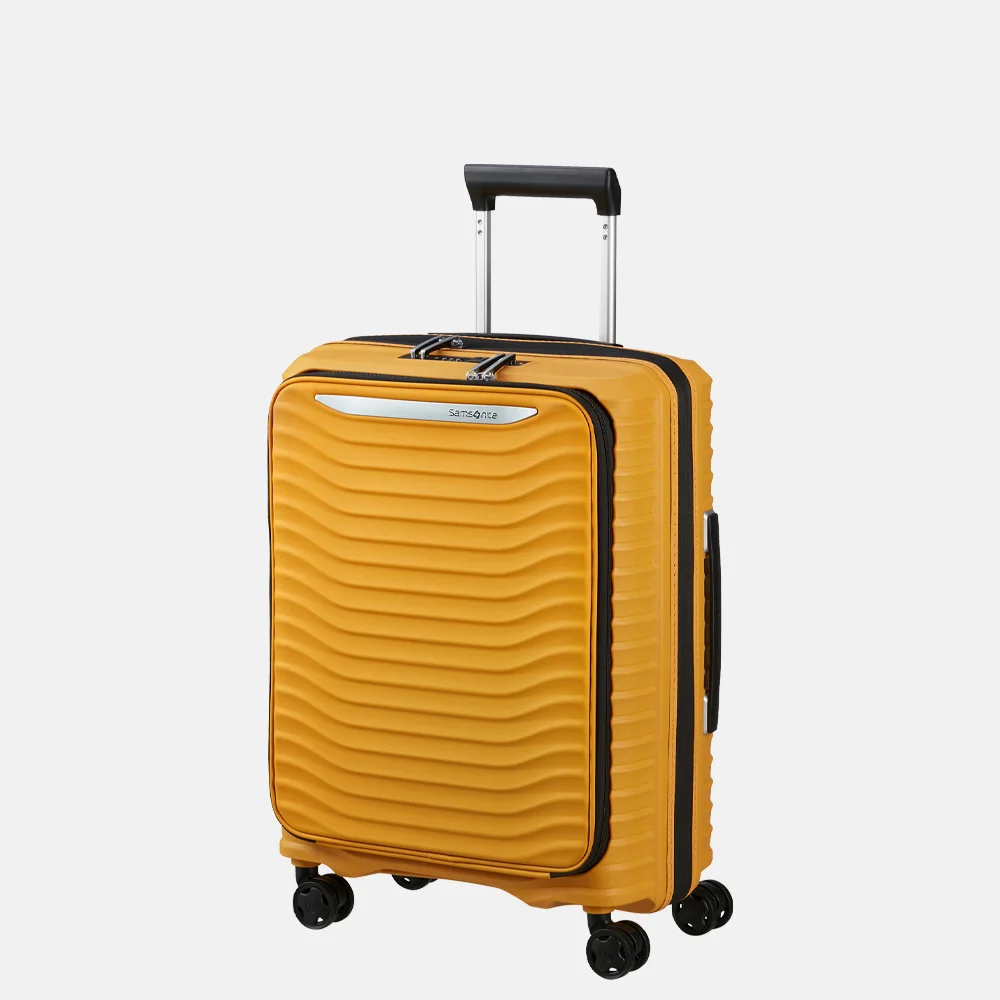 Samsonite Upscape Frontpocket handbagage koffer 55 cm yellow bij Duifhuizen