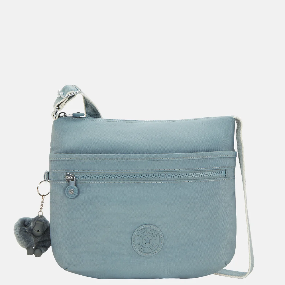 Kipling Arto crossbody tas hideaway relaxed grey bij Duifhuizen