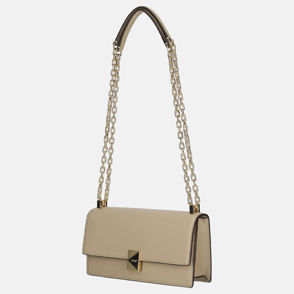 Kate Spade Deco crossbody tas timeless taupe bij Duifhuizen