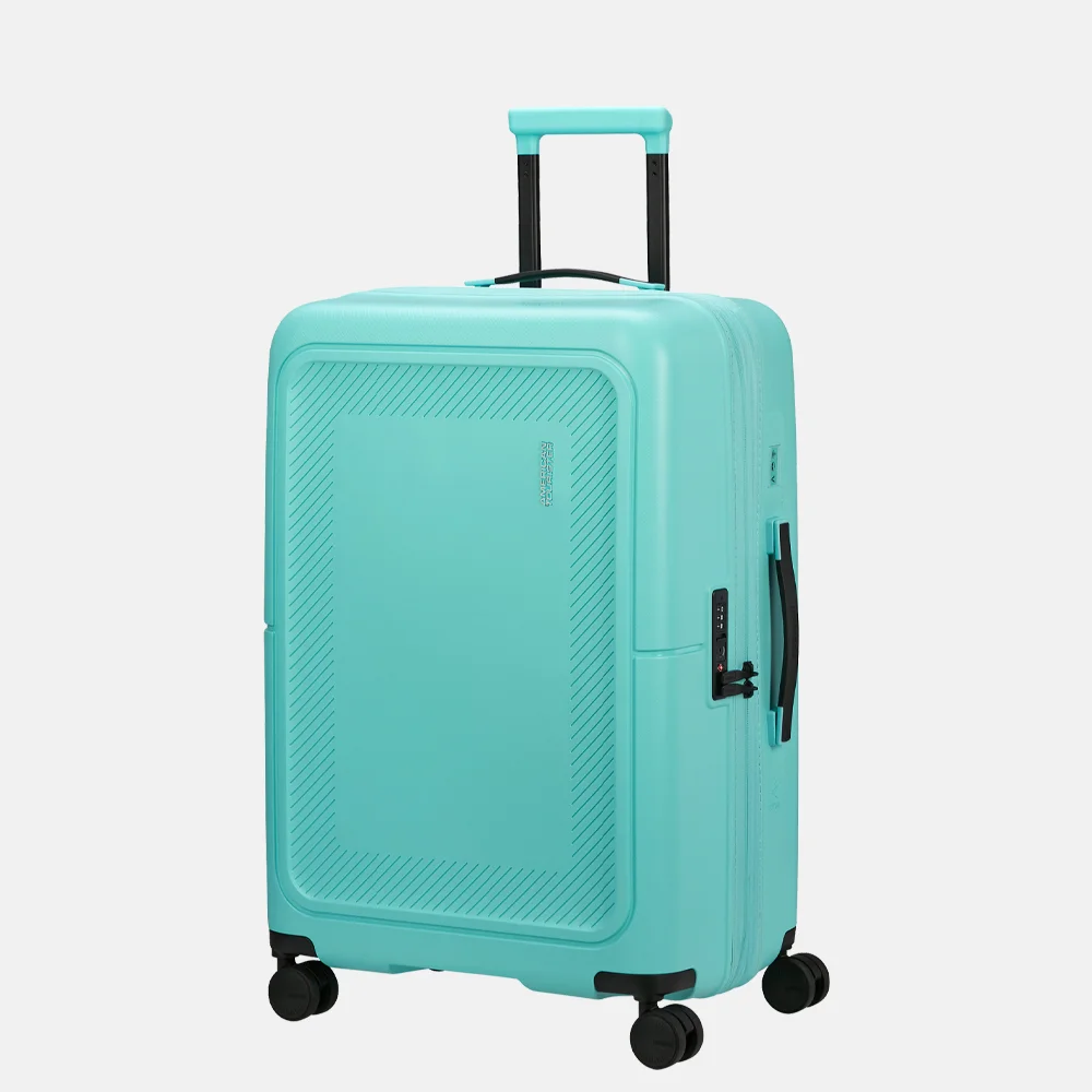 American Tourister Dashpop reiskoffer 67 cm aqua sky bij Duifhuizen