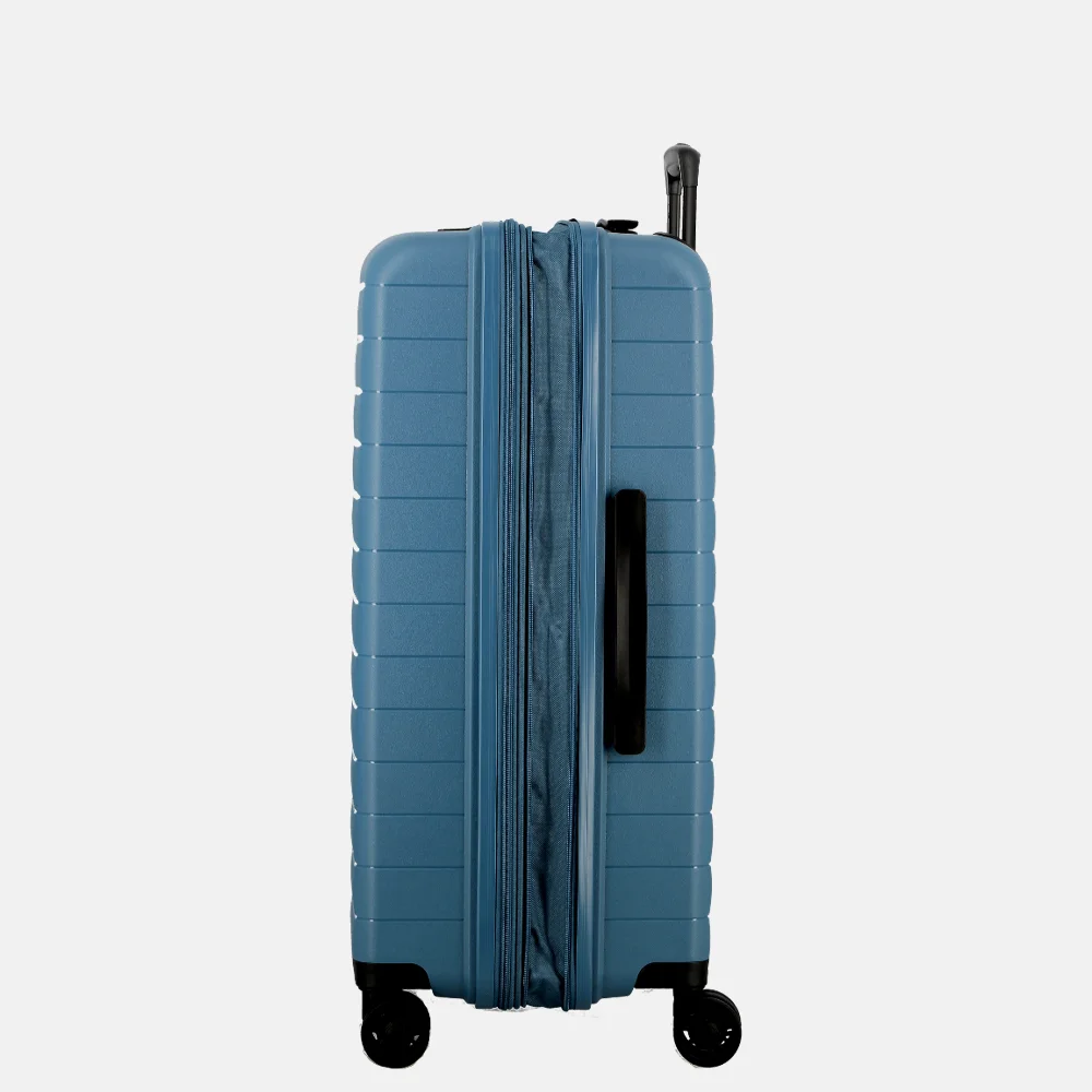 Jump Striper reiskoffer 77cm expandable blue bij Duifhuizen