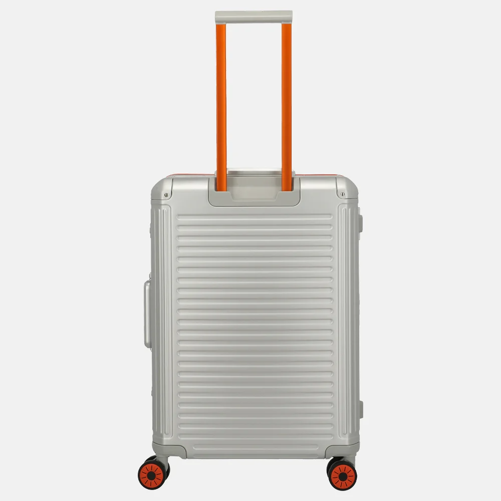 Travelite Next 2.0 reiskoffer 67 cm Limited Edition silver-orange bij Duifhuizen