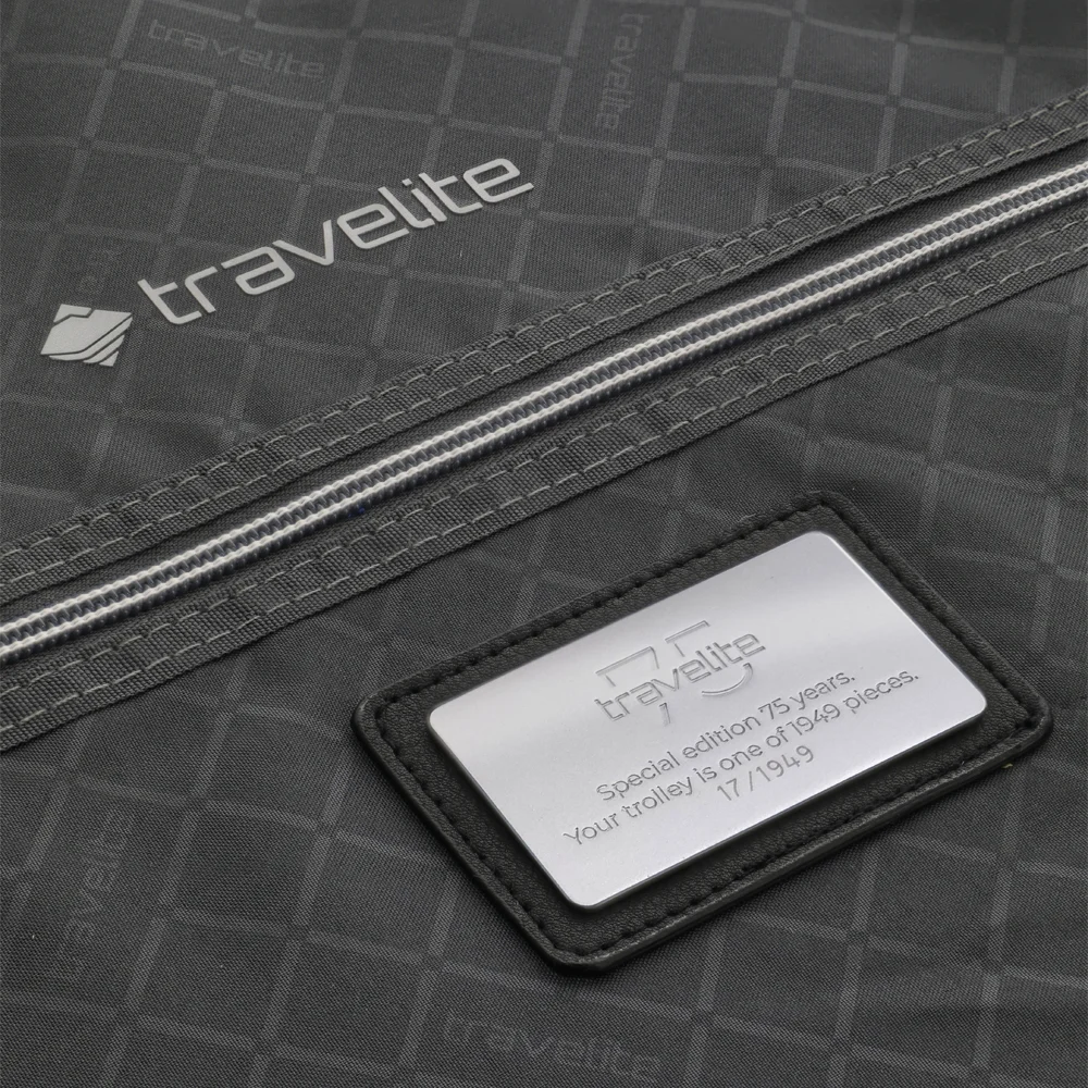 Travelite Next 2.0 handbagage koffer 55 cm Limited Edition silver-orange bij Duifhuizen