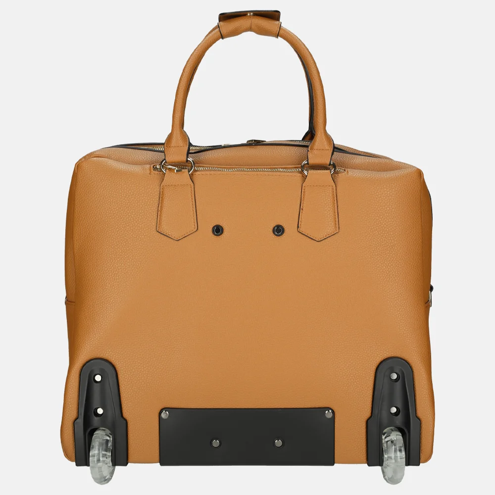 Olivia Lauren Denver business trolley 17 inch cognac bij Duifhuizen