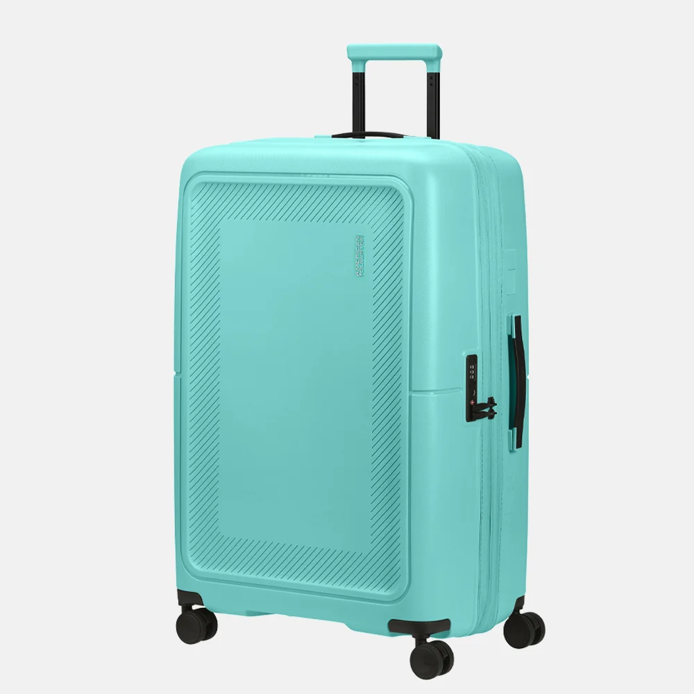 American Tourister Dashpop reiskoffer 77 cm aqua sky bij Duifhuizen