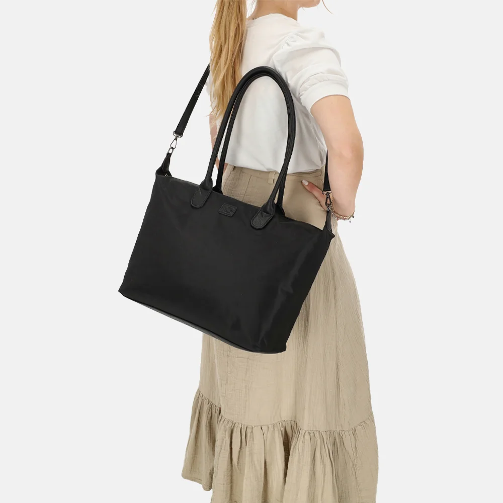 Charm London Buckingham mono shopper zwart bij Duifhuizen