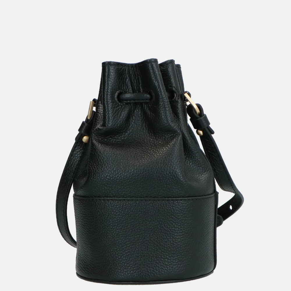 Loulou Essentiels Noa crossbody tas black bij Duifhuizen