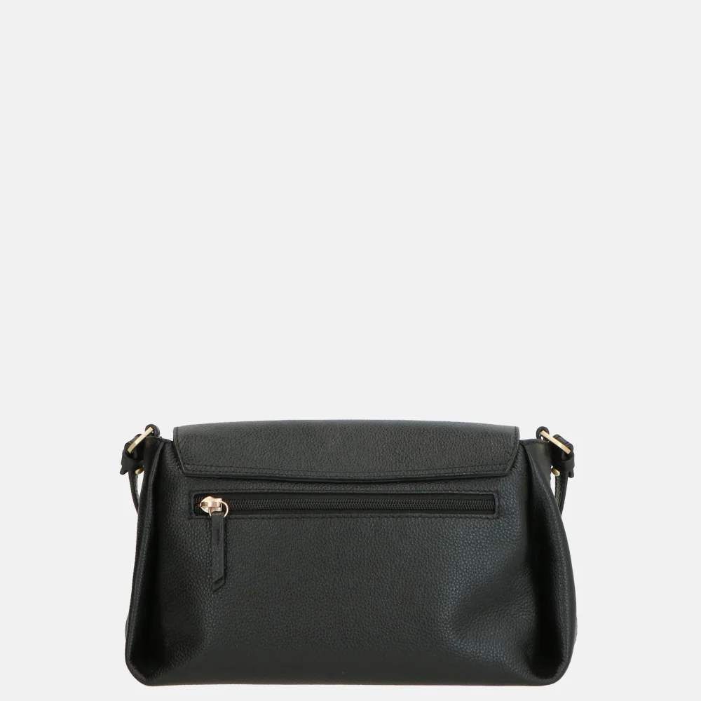 Loulou Essentiels Fleur crossbody tas black bij Duifhuizen