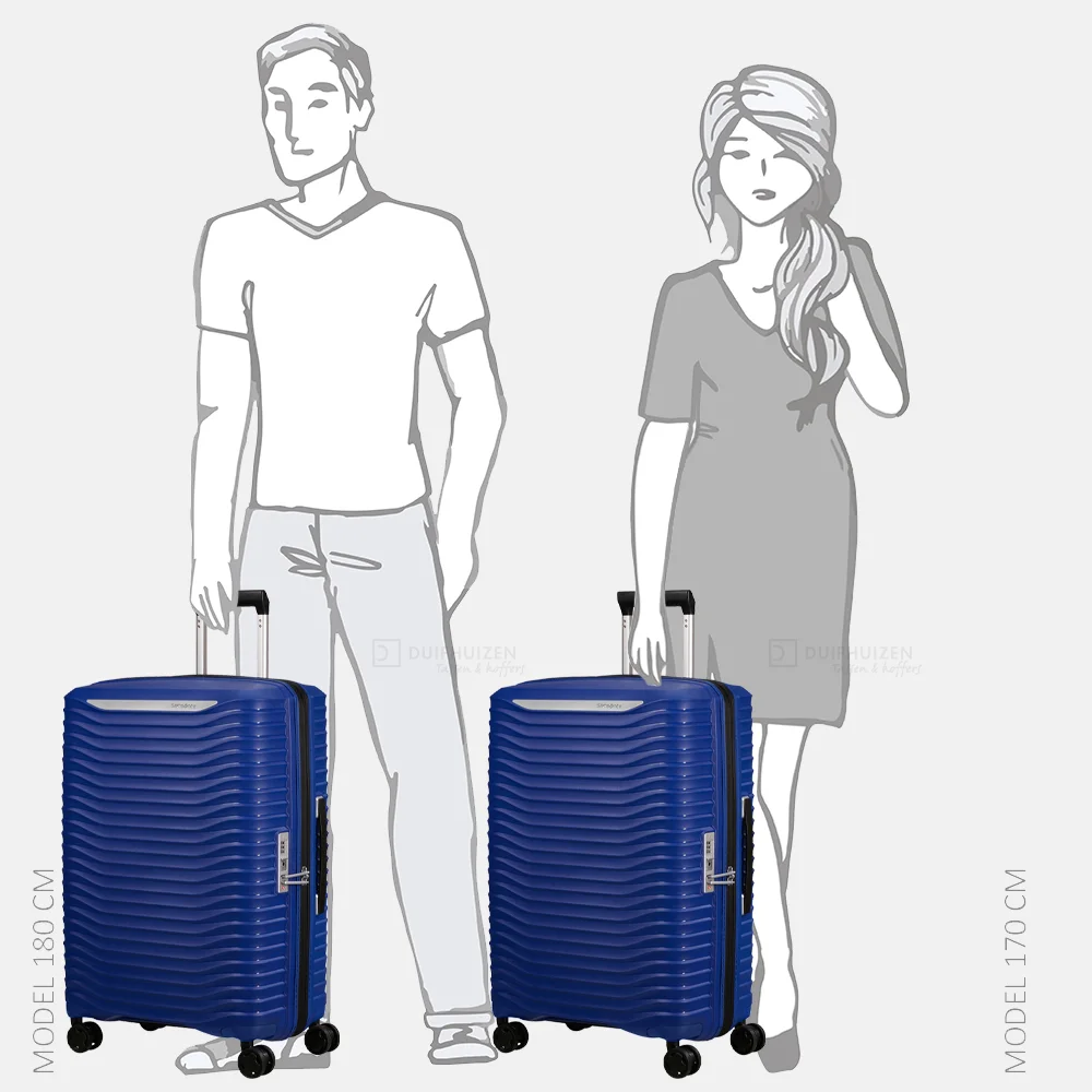 Samsonite Upscape reiskoffer 68 cm expandable nautical blue bij Duifhuizen