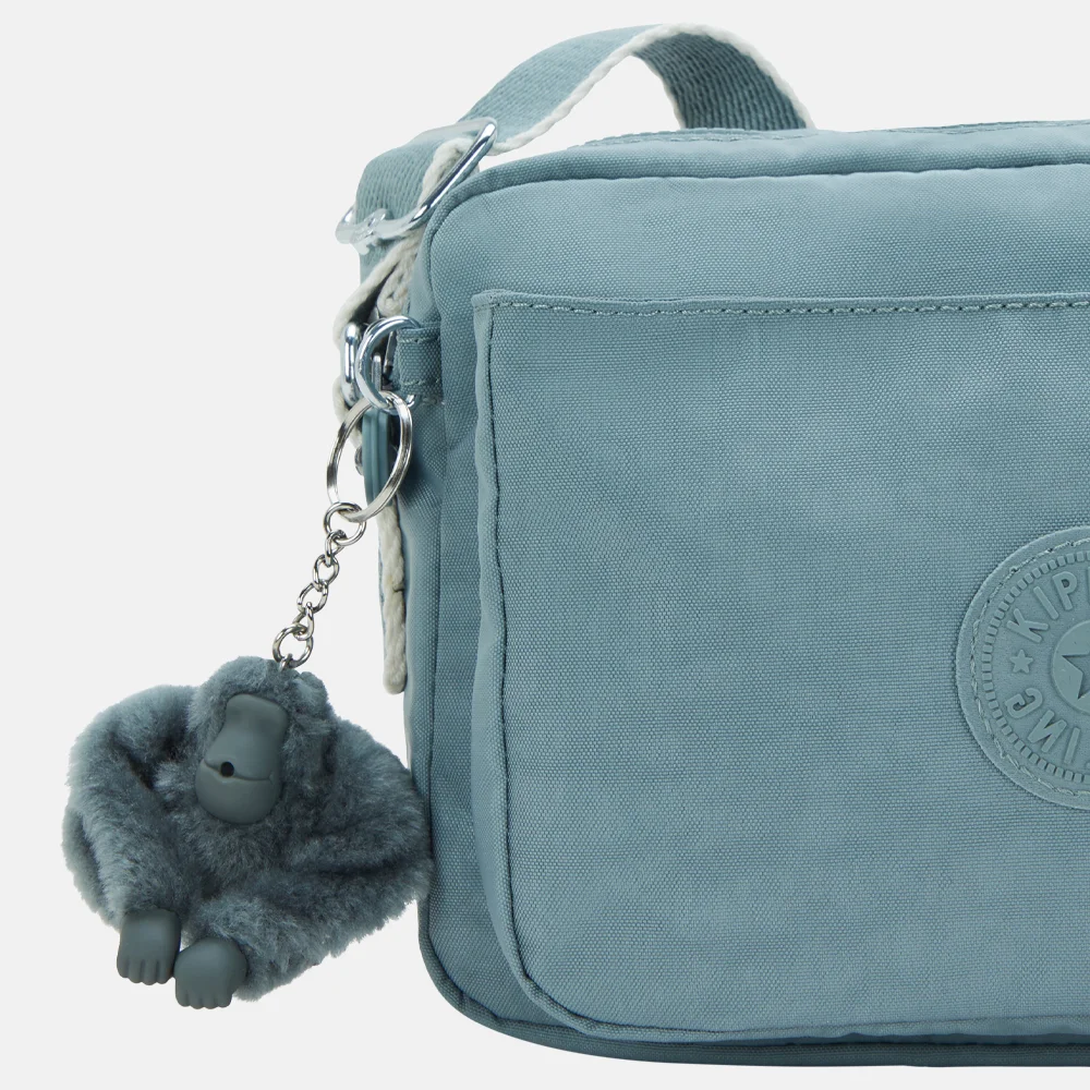 Kipling Abanu crossbody tas M relaxed grey bij Duifhuizen