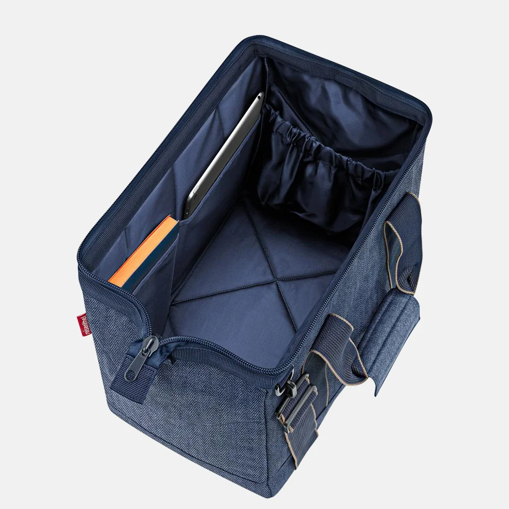 Reisenthel Allrounder weekendtas M herringbone dark blue bij Duifhuizen