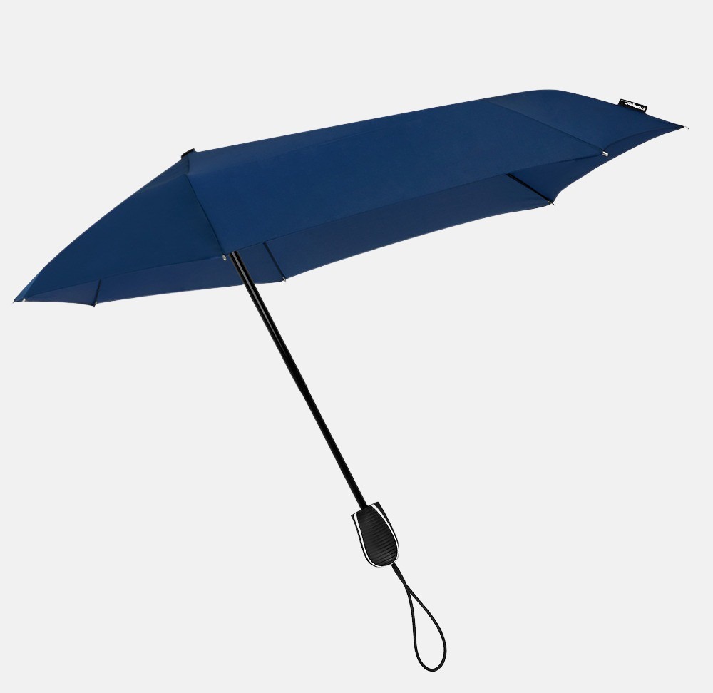 opvouwbare (storm)paraplu blue bij Duifhuizen
