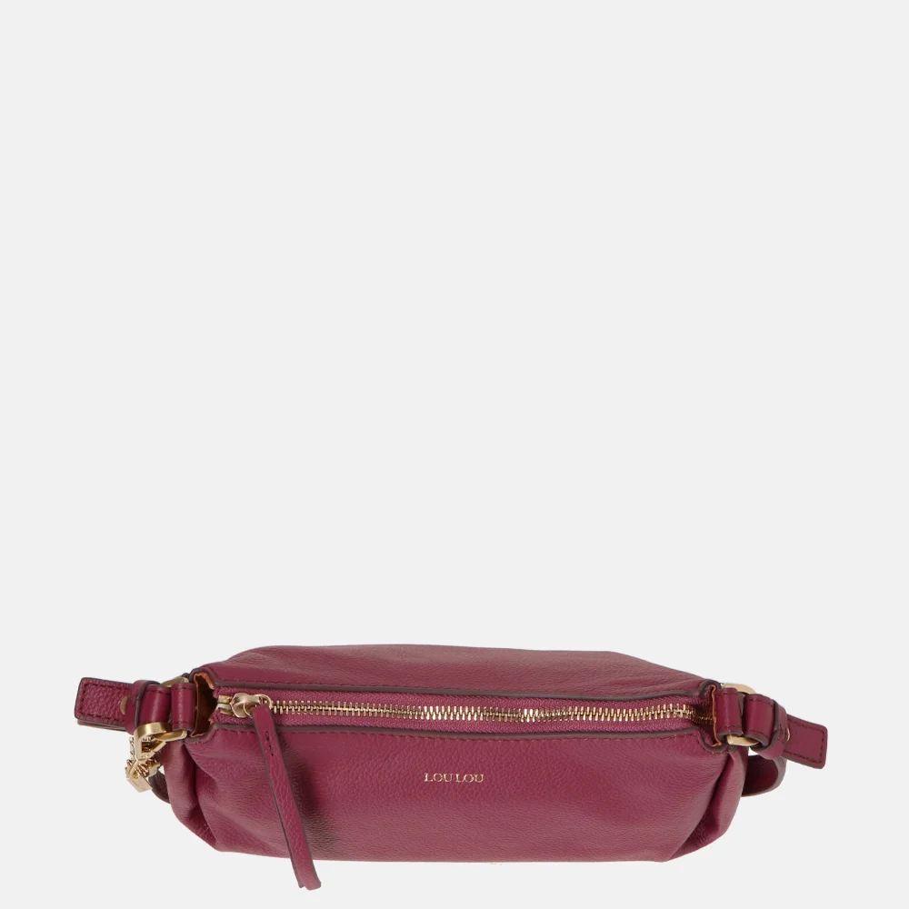 Loulou Essentiels Lisa schoudertas plum bij Duifhuizen