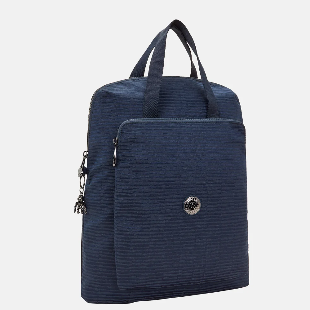 Kipling Kazuki rugzak night ocean jacquard bij Duifhuizen