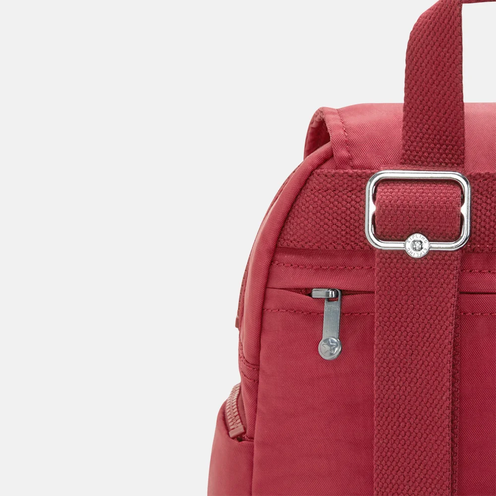 Kipling City Zip rugzak mini funky red bij Duifhuizen