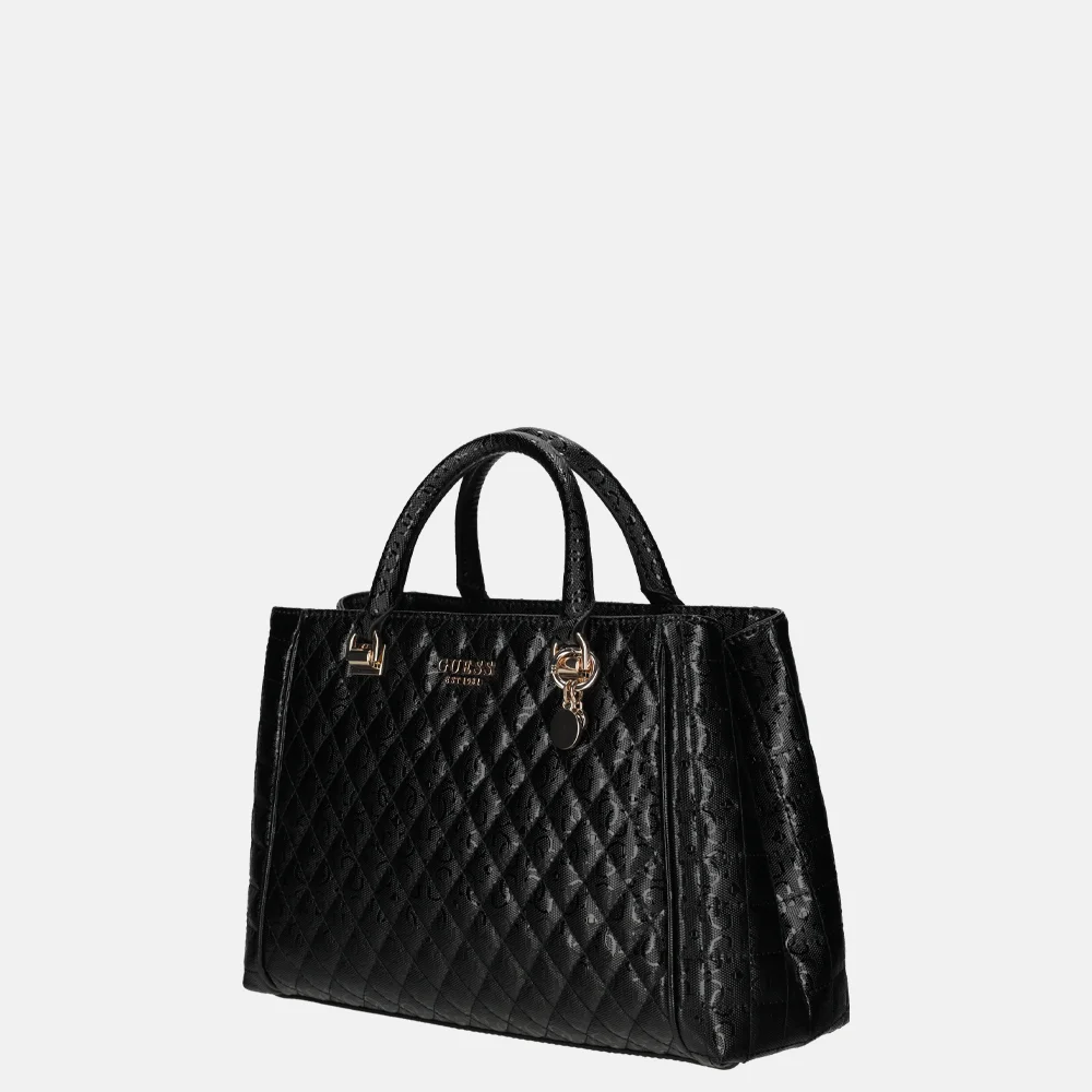 Guess Yarmilla Satchel handtas black bij Duifhuizen