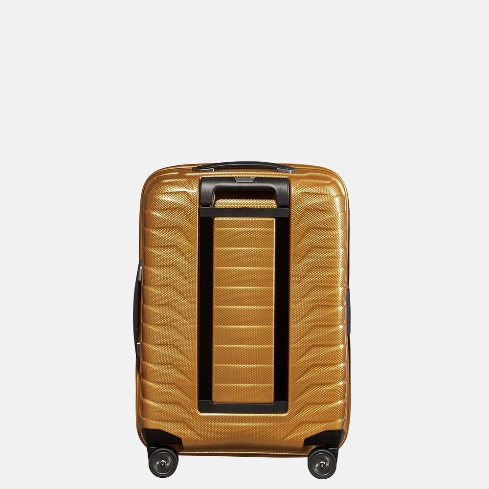 Samsonite Proxis expandable handbagage spinner 55 cm honey gold bij Duifhuizen